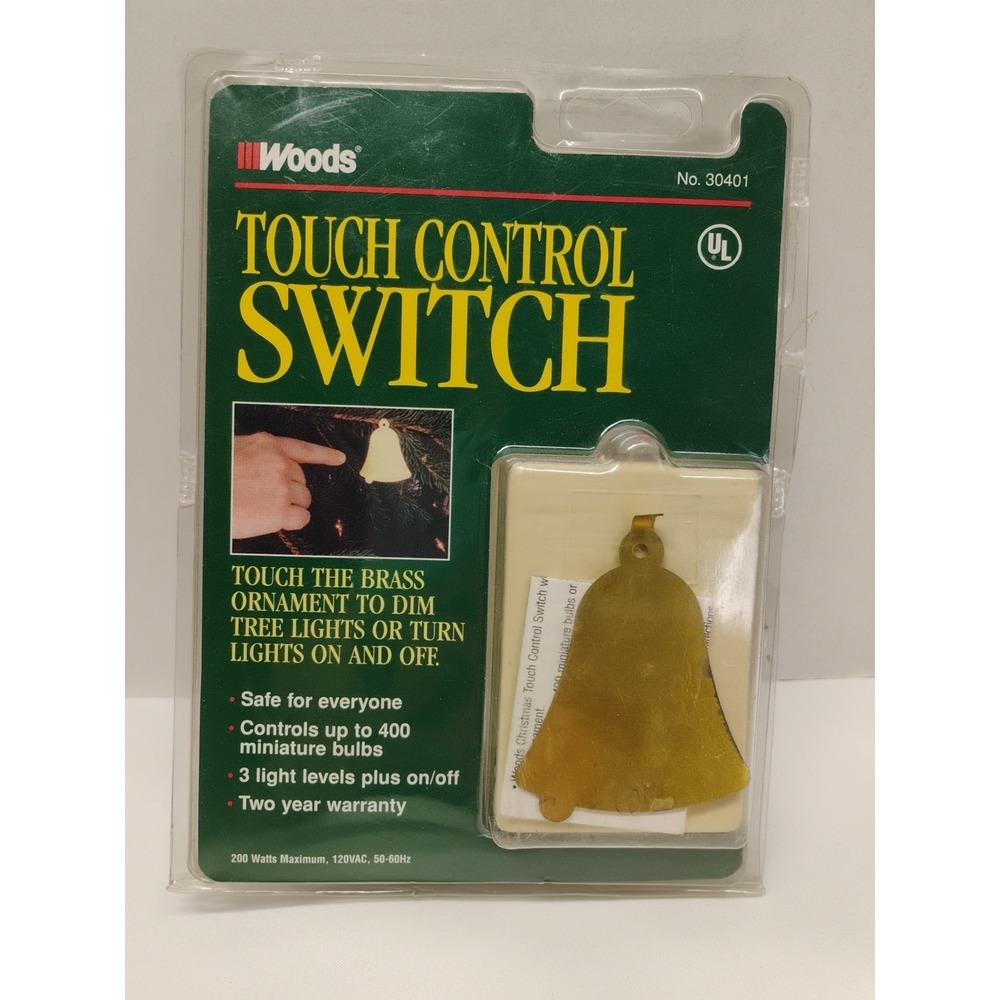 Woods Touch Control Switch 30401 Christmas Tree Light Vintage 1995 Plug In